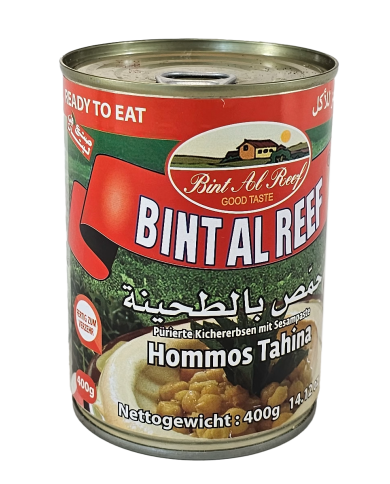 Hummus Tahini Natur (Bint Al Reef) 24 x 400g