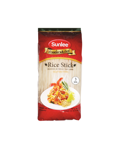 Reisnudeln 3 mm Curve Type (Sunlee) Red Bag 30 x 400g